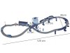Kolejka elektryczna pociąg policja autka 92 elementy ~300cm
